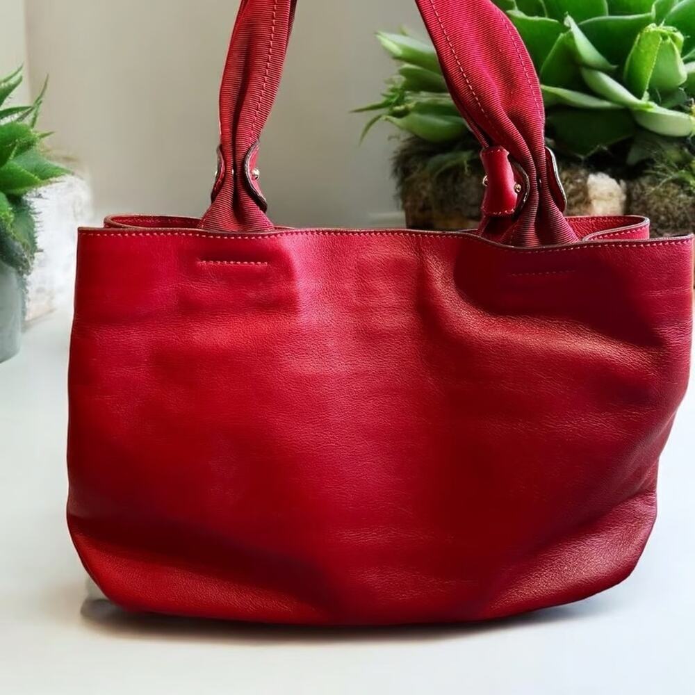 Salvator Ferragamo Women's Red Patent Leather Miss Vara Selene Tote - Picture 2 of 13